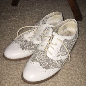 White Laced Style Shoes